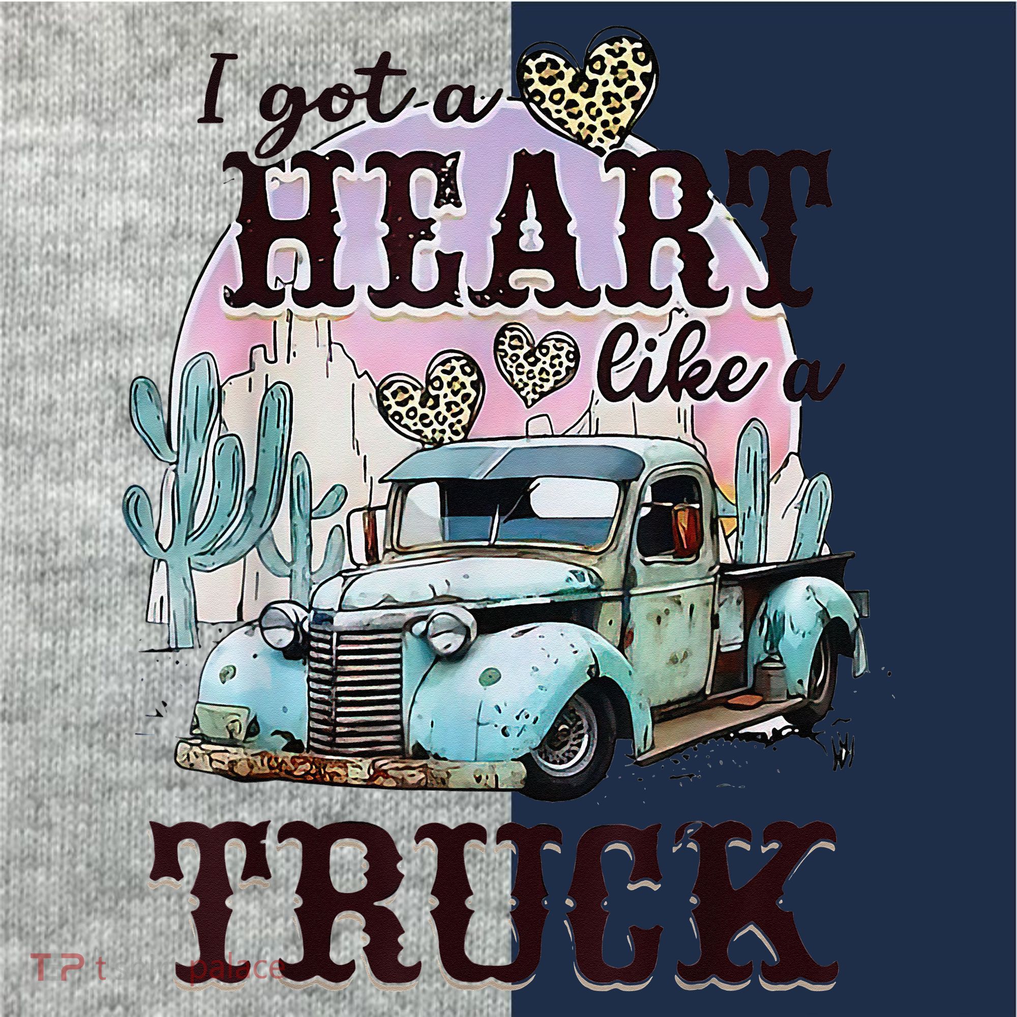 I Got A Heart Like A Truck Runs On Dreams Kids Colorblock Raglan Jersey