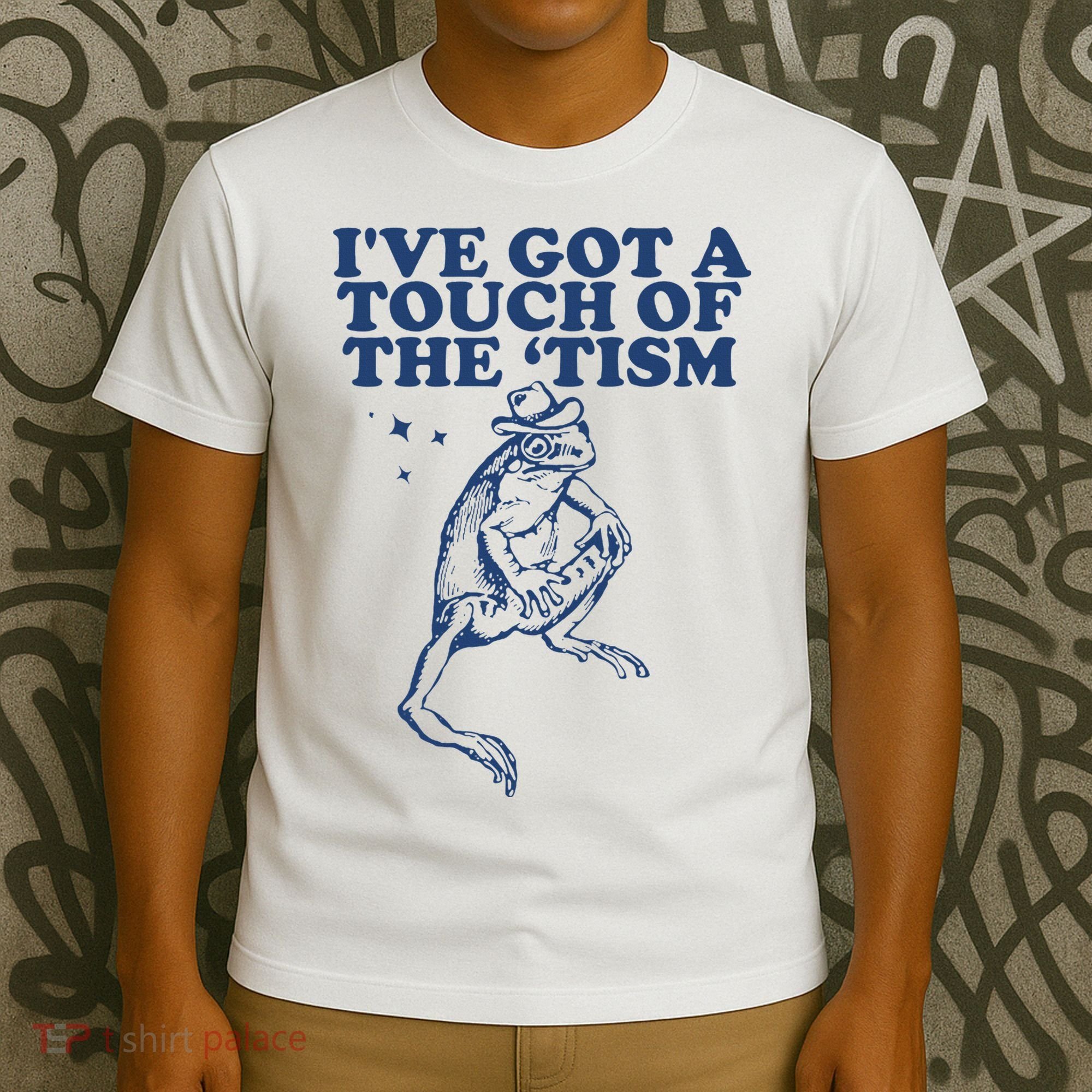 IVe Got A Touch Of The Tism Vintage Retro Funny Frog T-Shirt