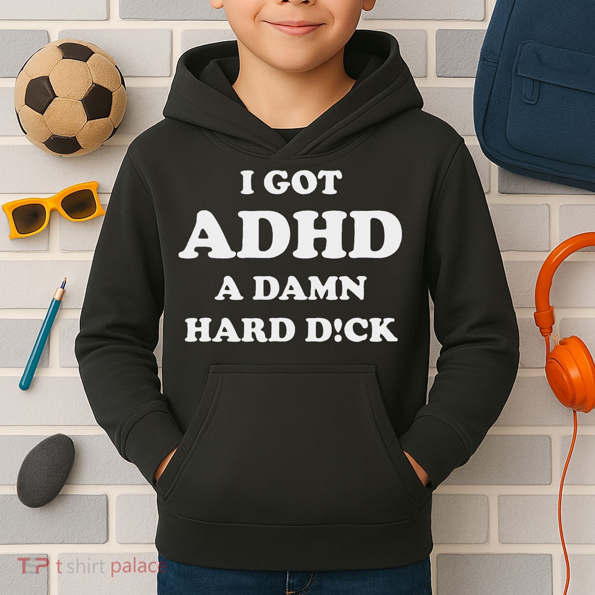 I Got Adhd A Damn Hard D Kids Hoodie