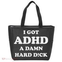 I Got Adhd A Damn Hard D Tote Bag thumb 0