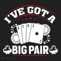 IVe Got A Big Pair Funny Poker Card Player Casino Gambler Beanie thumb 2