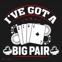 IVe Got A Big Pair Funny Poker Card Player Casino Gambler Women's Hoodie thumb 2