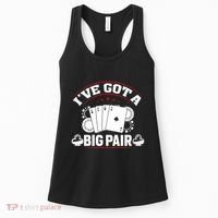 IVe Got A Big Pair Funny Poker Card Player Casino Gambler Women's Tank Top thumb 0
