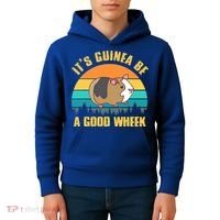 ItS Guinea Be A Good Wheek Guinea Pig Piggy Gift Kids Hoodie thumb 4