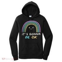 It's Gonna Be Ok Rainbow Smiley Face Positive Quote Women's Hoodie thumb 0