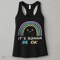 It's Gonna Be Ok Rainbow Smiley Face Positive Quote Women's Tank Top thumb 3