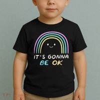 It's Gonna Be Ok Rainbow Smiley Face Positive Quote Toddler T-Shirt thumb 2