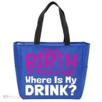 I Gave Birth 21 Years Ago Where's My I Mom Birthday Gift Tote Bag thumb 0