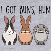 I Got Buns Hun Bunny Mom Cute Rabbit Lover Rabbit Mama Gift Women's Sweatshirt thumb 2