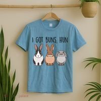 I Got Buns Hun Bunny Mom Cute Rabbit Lover Rabbit Mama Gift T-Shirt thumb 2