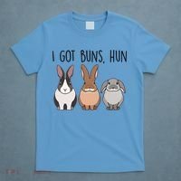 I Got Buns Hun Bunny Mom Cute Rabbit Lover Rabbit Mama Gift T-Shirt thumb 4