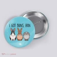 I Got Buns Hun Bunny Mom Cute Rabbit Lover Rabbit Mama Gift Button thumb 0