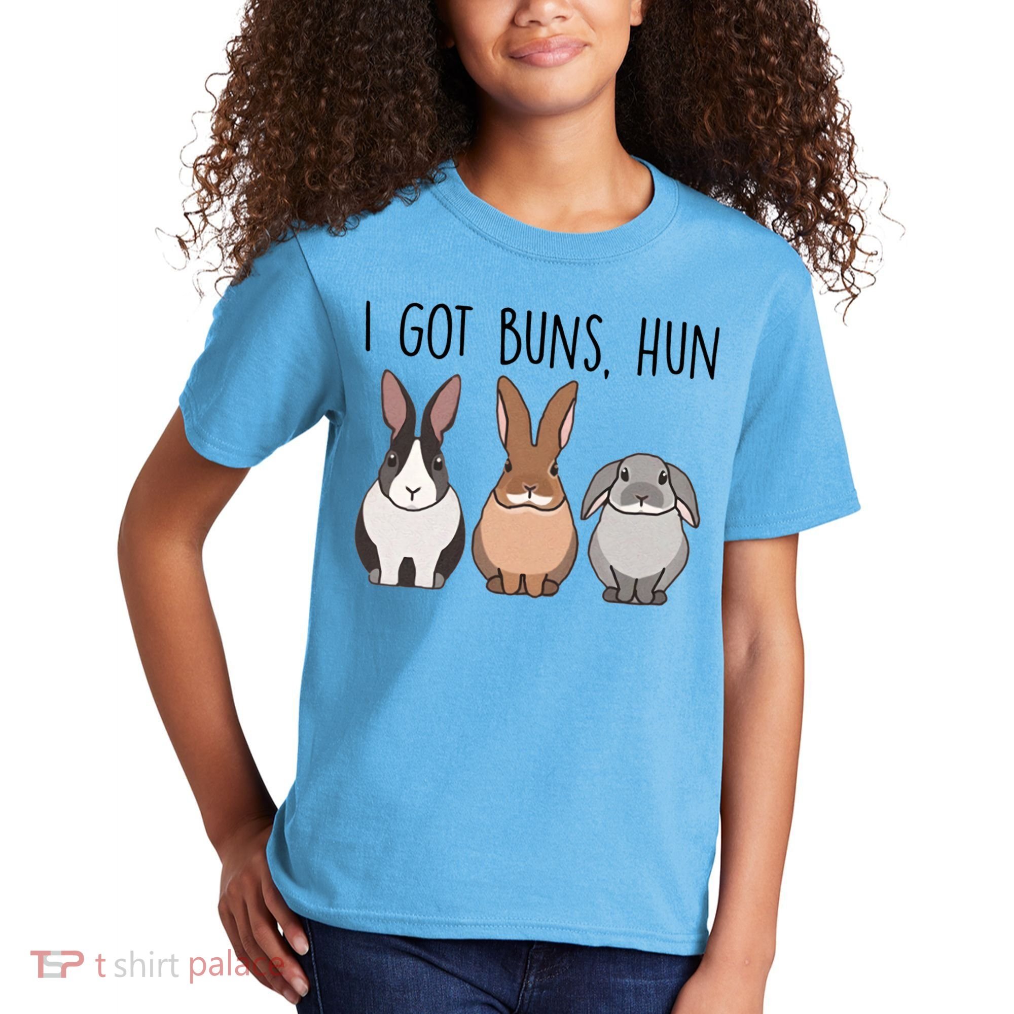 I Got Buns Hun Bunny Mom Cute Rabbit Lover Rabbit Mama Gift Kids T-Shirt