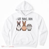 I Got Buns Hun Bunny Mom Cute Rabbit Lover Rabbit Mama Gift Hoodie thumb 0