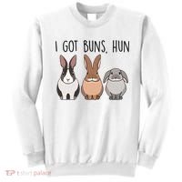 I Got Buns Hun Bunny Mom Cute Rabbit Lover Rabbit Mama Gift Sweatshirt thumb 0