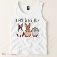 I Got Buns Hun Bunny Mom Cute Rabbit Lover Rabbit Mama Gift Tank Top thumb 2