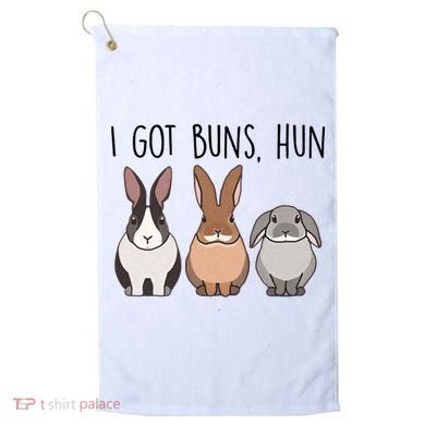 I Got Buns Hun Bunny Mom Cute Rabbit Lover Rabbit Mama Gift Golf Towel