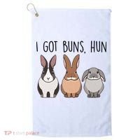 I Got Buns Hun Bunny Mom Cute Rabbit Lover Rabbit Mama Gift Golf Towel thumb 0