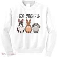 I Got Buns Hun Bunny Mom Cute Rabbit Lover Rabbit Mama Gift Kids Sweatshirt thumb 0