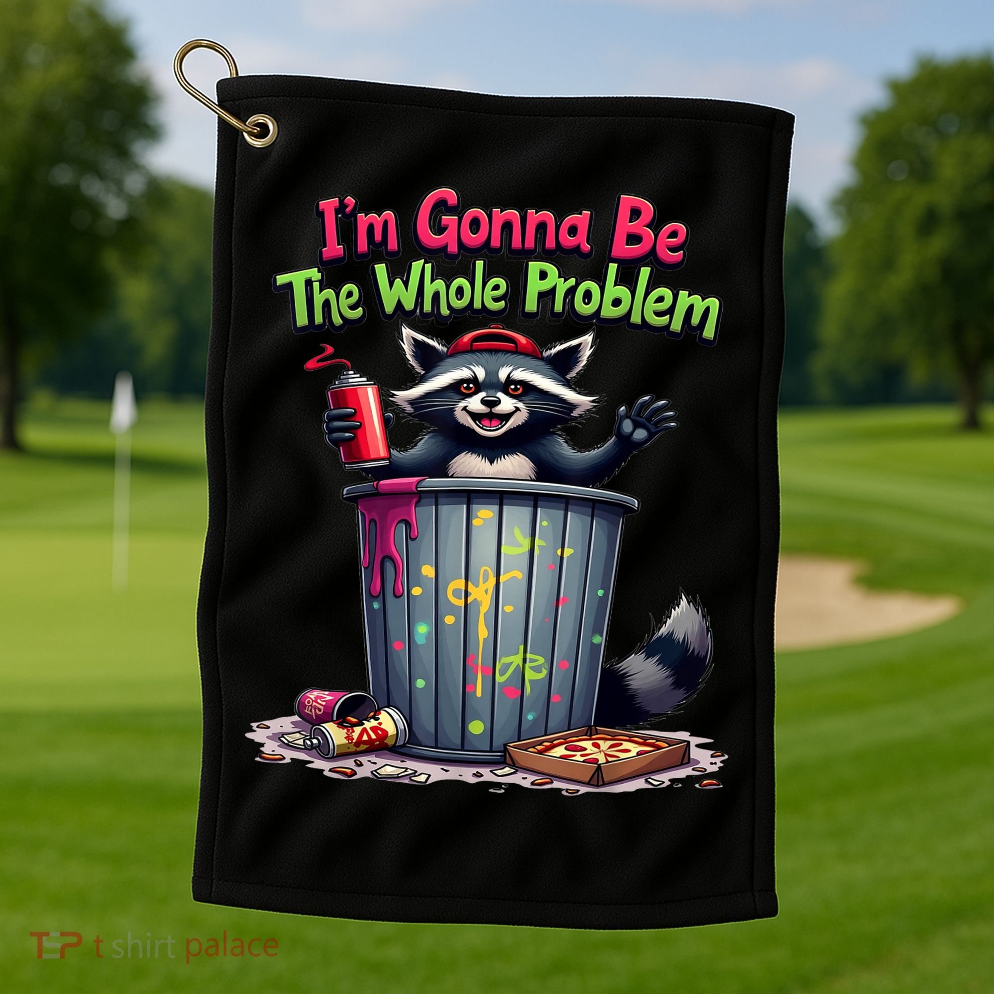 I'm Gonna Be The Whole Problem  Golf Towel