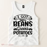 I Got Beans Greens Potatoes For Thanksgiving Turkey Tank Top thumb 2