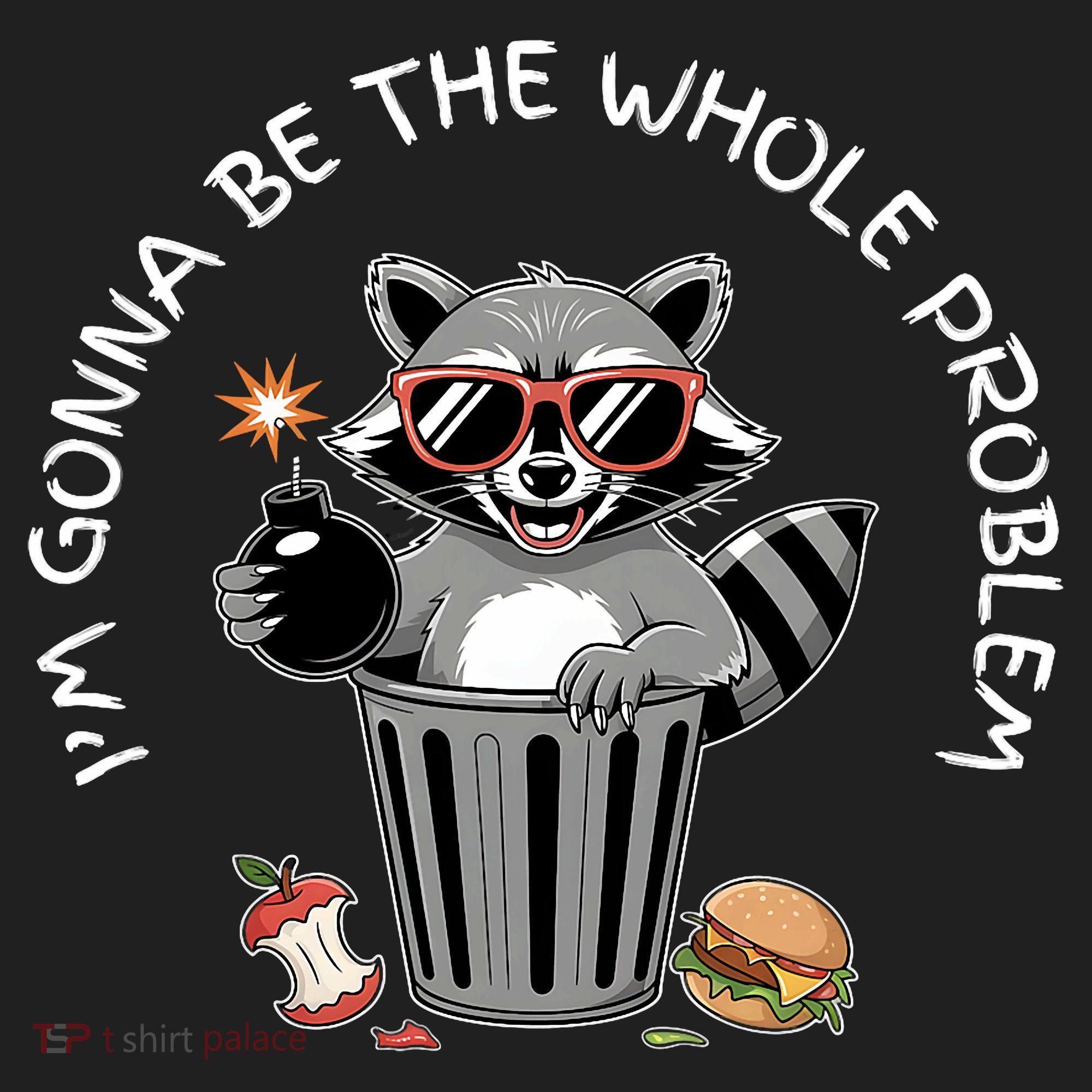 I'm Gonna Be The Whole Problem Funny Raccoon Whole Problem  Women's Sweatshirt