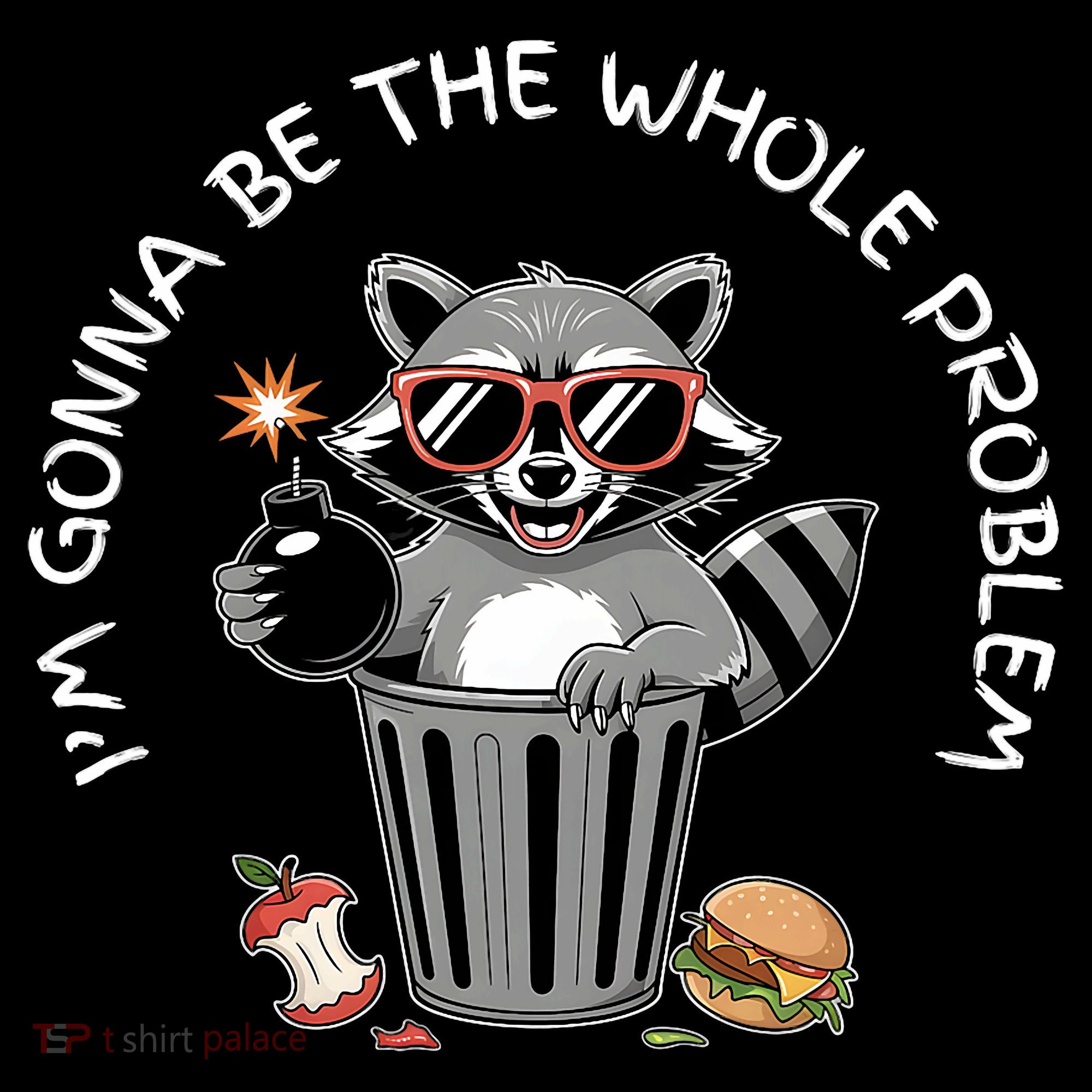 I'm Gonna Be The Whole Problem Funny Raccoon Whole Problem  Women's Hoodie