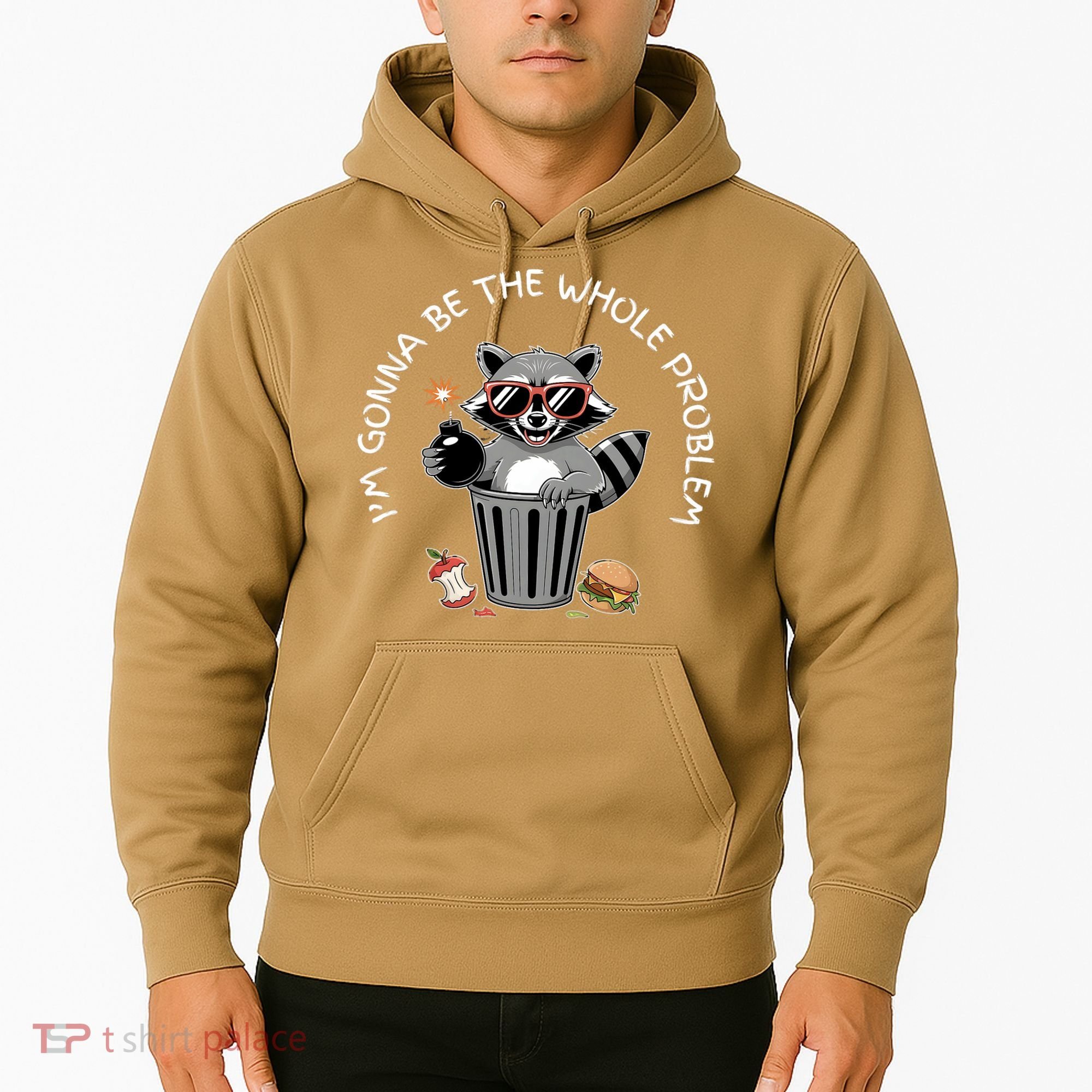I'm Gonna Be The Whole Problem Funny Raccoon Whole Problem  Hoodie