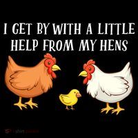 I Get By With A Little Help From My Hens Chicken Lovers Coffee Mug thumb 5