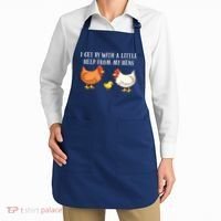 I Get By With A Little Help From My Hens Chicken Lovers Apron thumb 2