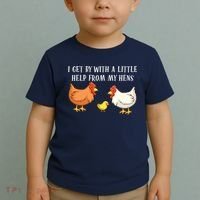 I Get By With A Little Help From My Hens Chicken Lovers Toddler T-Shirt thumb 2