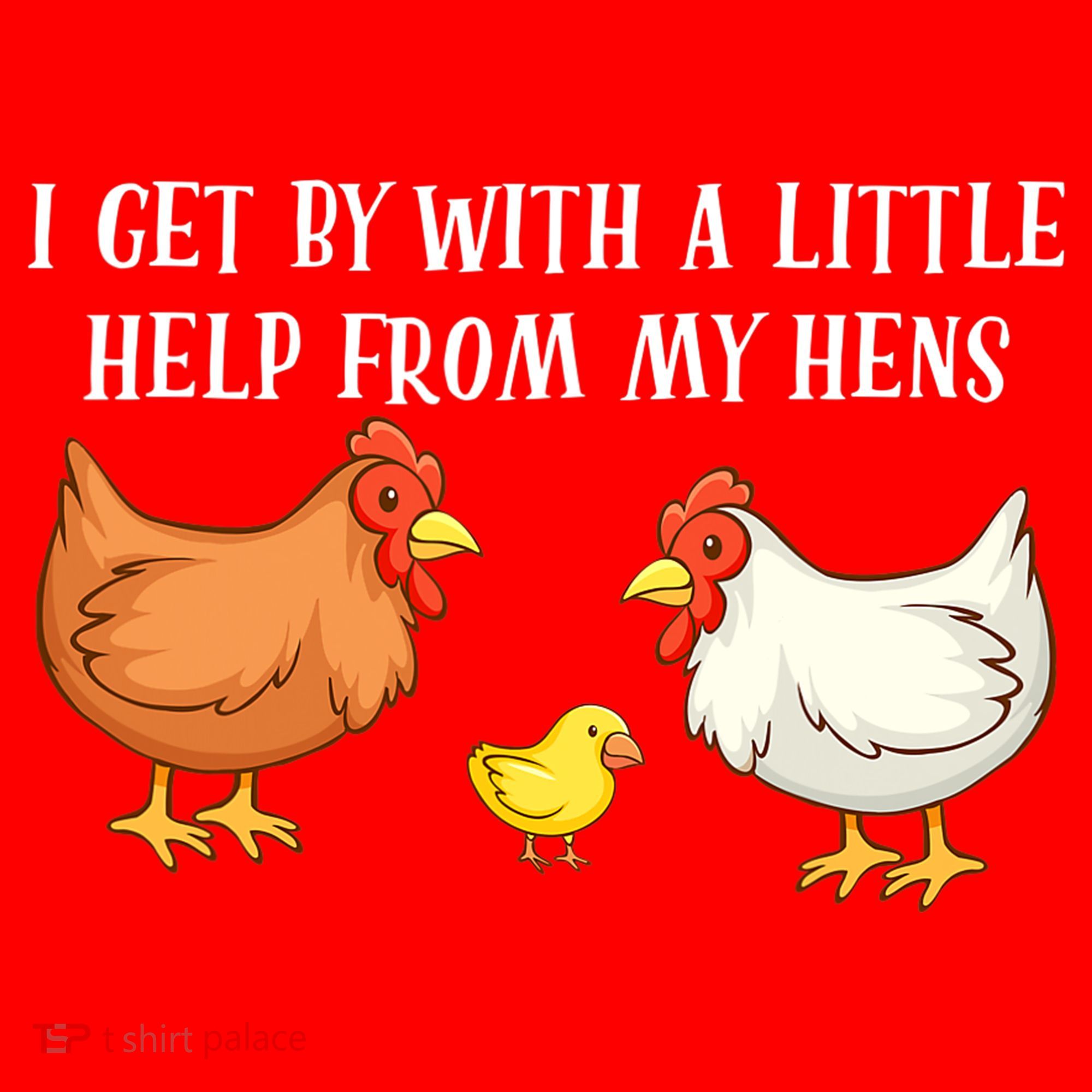 I Get By With A Little Help From My Hens Chicken Lovers Santa Hat
