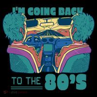 I'm Going Back To The 80s Retro Coaster thumb 2