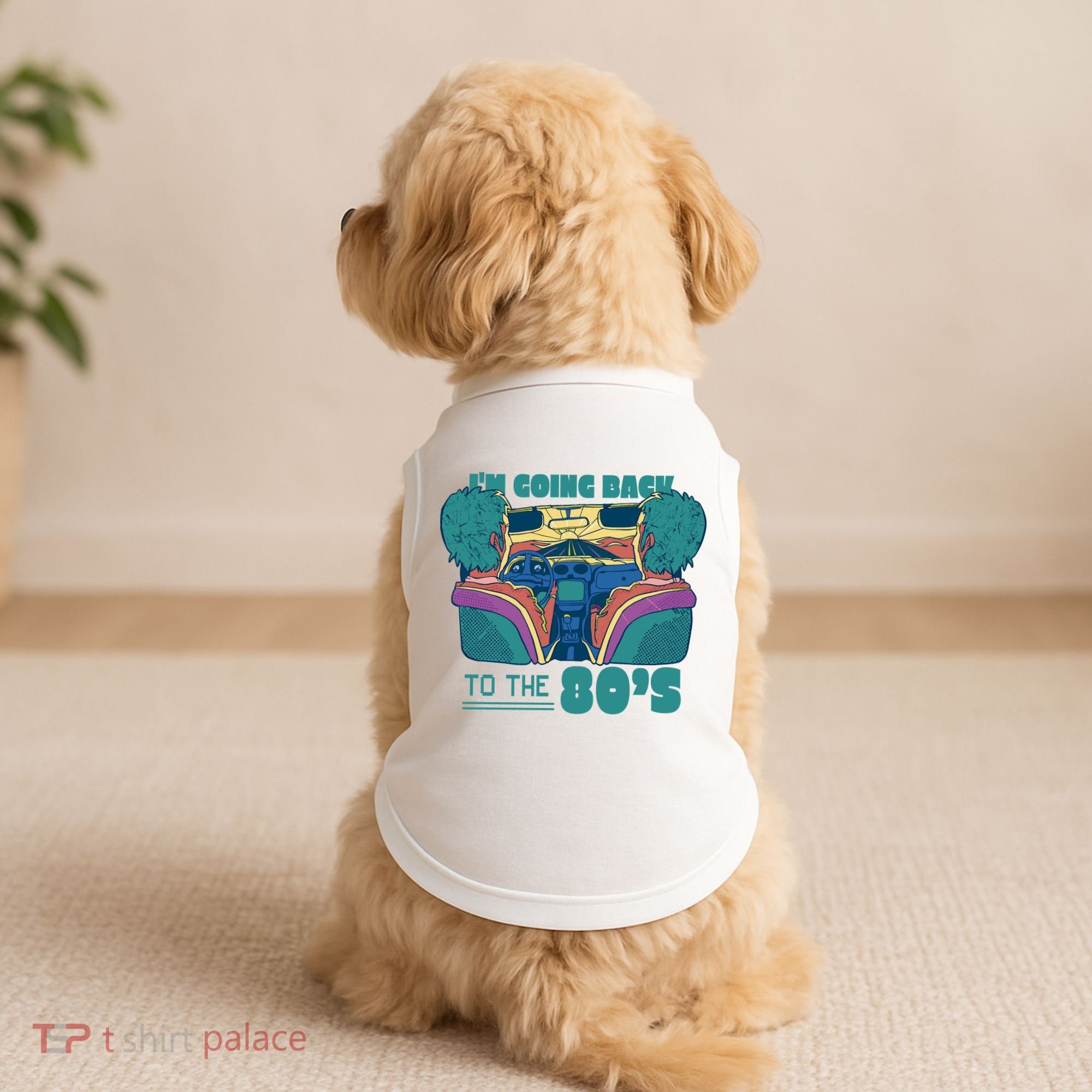 I'm Going Back To The 80s Retro Doggie Tank