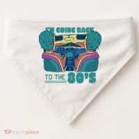 I'm Going Back To The 80s Retro USA-Made Doggie Bandana thumb 0