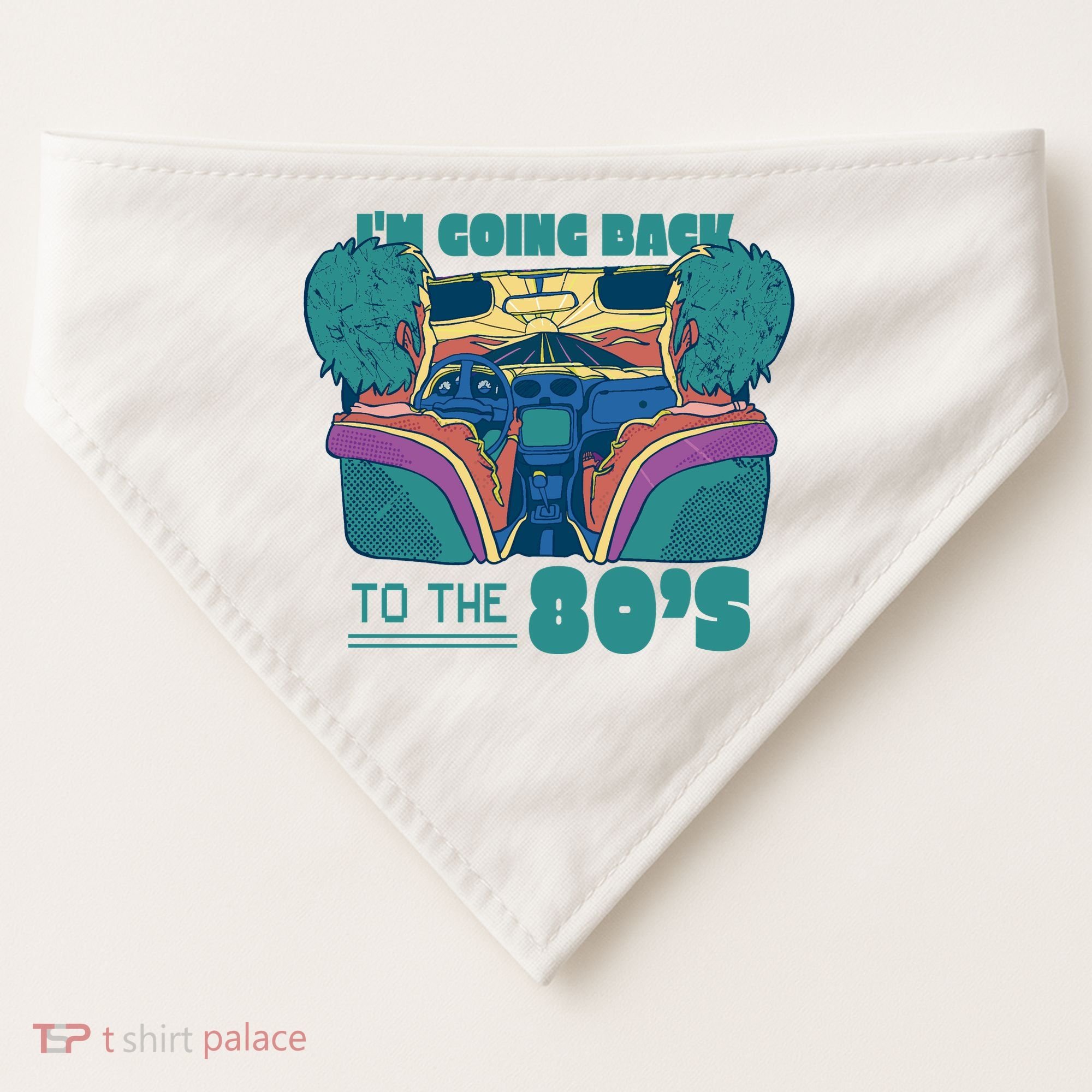 I'm Going Back To The 80s Retro USA-Made Doggie Bandana
