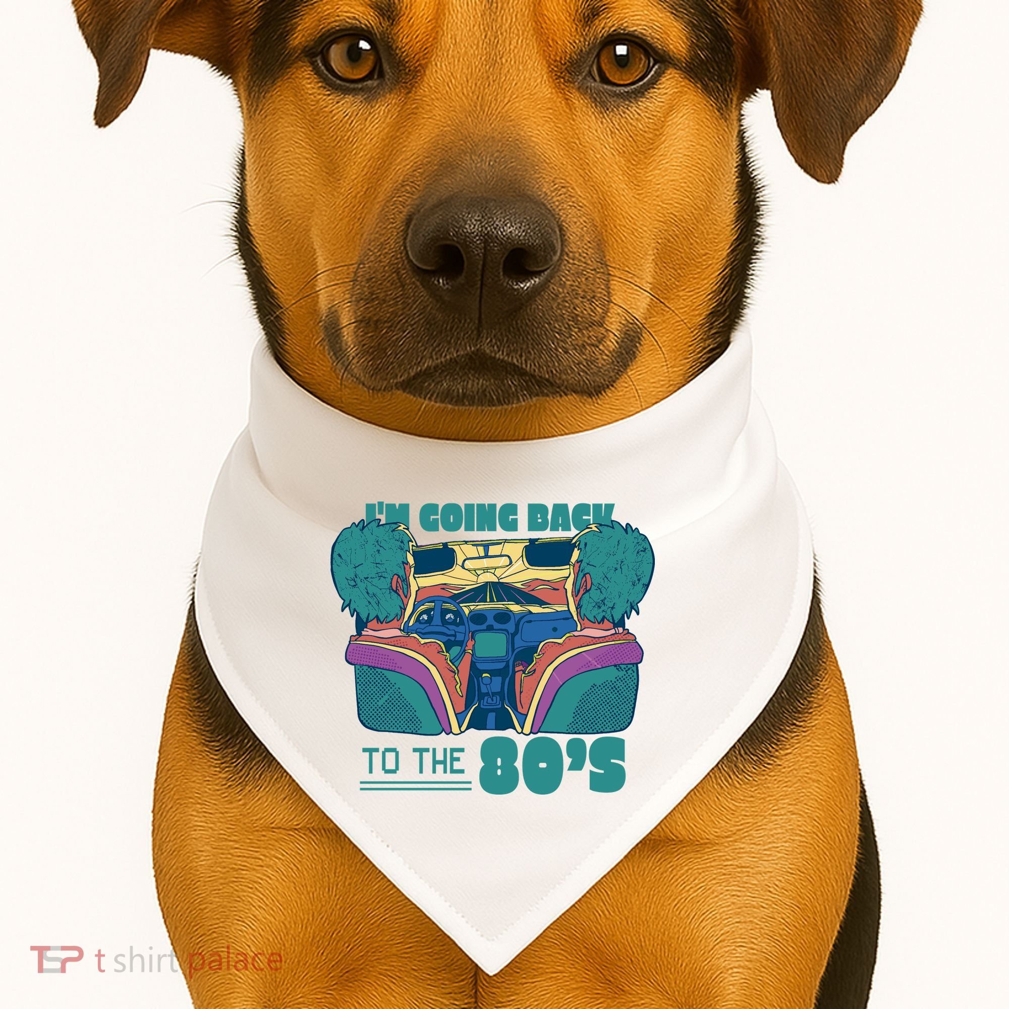 I'm Going Back To The 80s Retro USA-Made Doggie Bandana