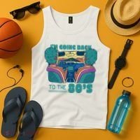 I'm Going Back To The 80s Retro Tank Top thumb 4