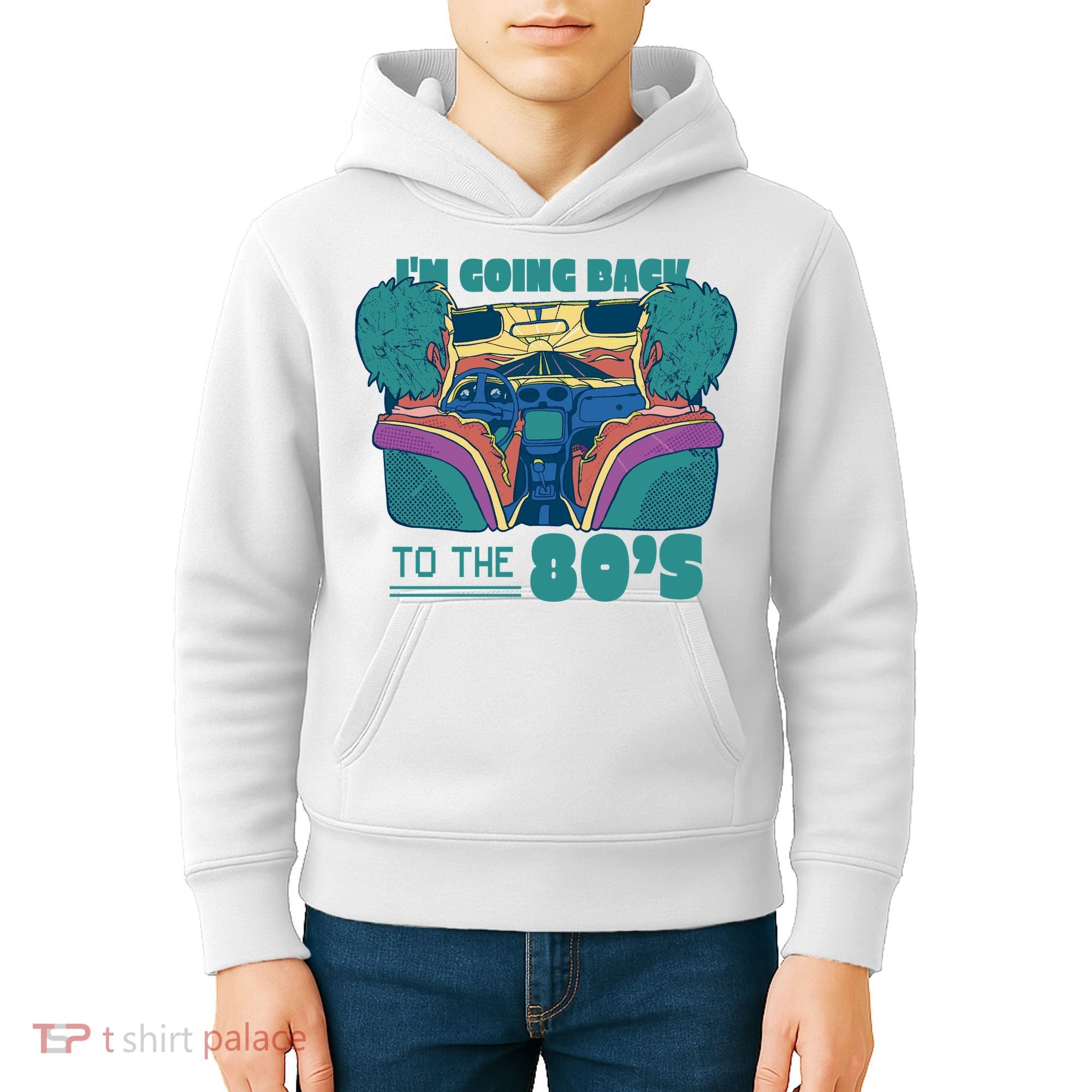 I'm Going Back To The 80s Retro Kids Hoodie