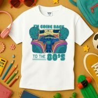 I'm Going Back To The 80s Retro Kids T-Shirt thumb 3