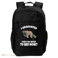 I Graduated Can I Go Back To Bed Now Sloth Backpack thumb 0