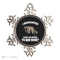 I Graduated Can I Go Back To Bed Now Sloth Ornament thumb 0