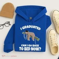 I Graduated Can I Go Back To Bed Now Sloth Hoodie thumb 4