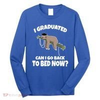 I Graduated Can I Go Back To Bed Now Sloth Long Sleeve Shirt thumb 0