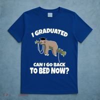 I Graduated Can I Go Back To Bed Now Sloth T-Shirt thumb 5