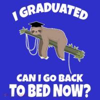 I Graduated Can I Go Back To Bed Now Sloth Women's Tank Top thumb 5