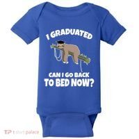 I Graduated Can I Go Back To Bed Now Sloth Baby Bodysuit thumb 0