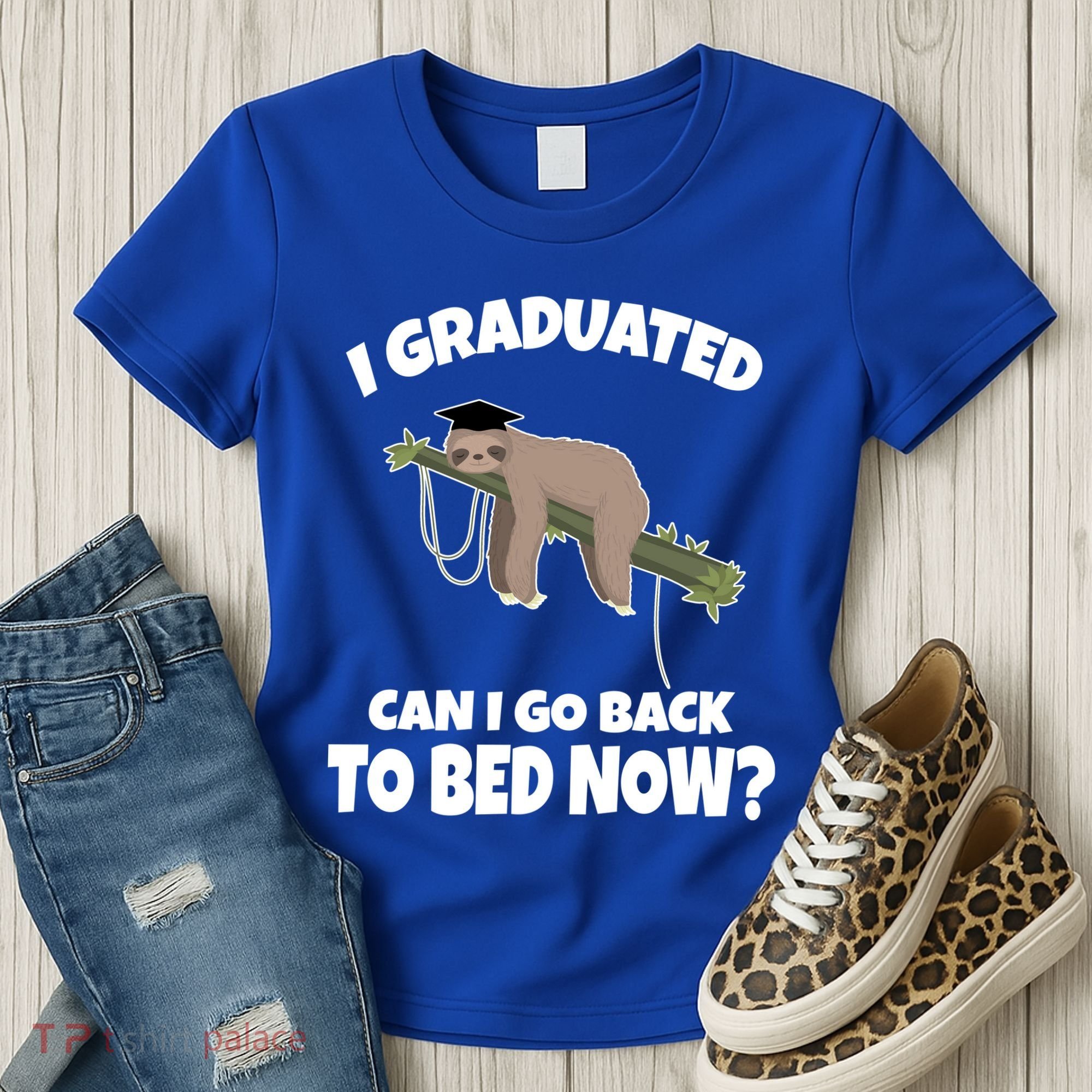 I Graduated Can I Go Back To Bed Now Sloth Women's T-Shirt