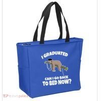 I Graduated Can I Go Back To Bed Now Sloth Tote Bag thumb 2
