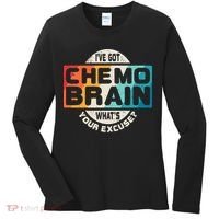 I've Got Chemo Brain What's Your Excuse? Chemo Brain Awareness Women's Long Sleeve Shirt thumb 0